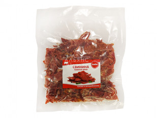 Рыцарское мясо индейка: Свинина вяленая (строганина)