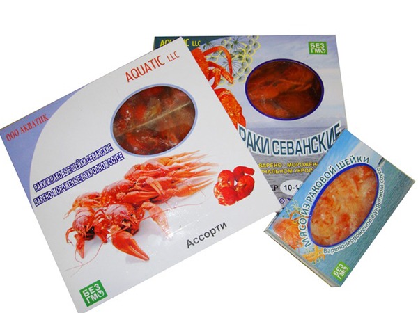 Раки в ассортименте в Томске