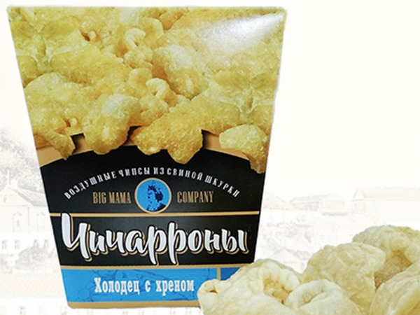 Чичарроны со вкусом холодца и хрена в Томске