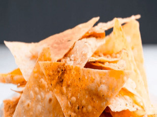 Чипсы из лаваша: Лаваш со вкусом красной икры