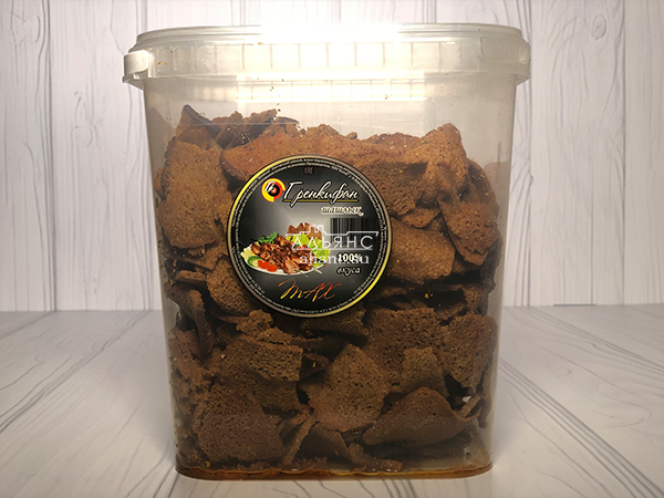 Ржаные гренки со вкусом шашлыка в Томске