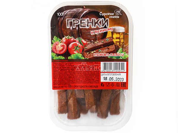 Сурские гренки Томат спайси (100 гр) в Томске