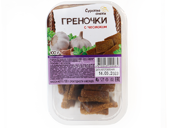 Сурские гренки с Чесноком (100 гр) в Томске