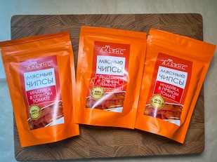 Мясные снеки: Мясо (АЛЬЯНС) вяленое индейка 