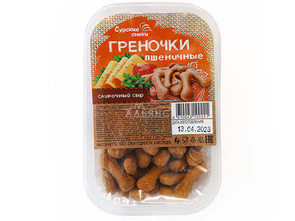 Сурские (ПШЕНИЧНЫЕ) Сливочный сыр (100 гр) в Томске