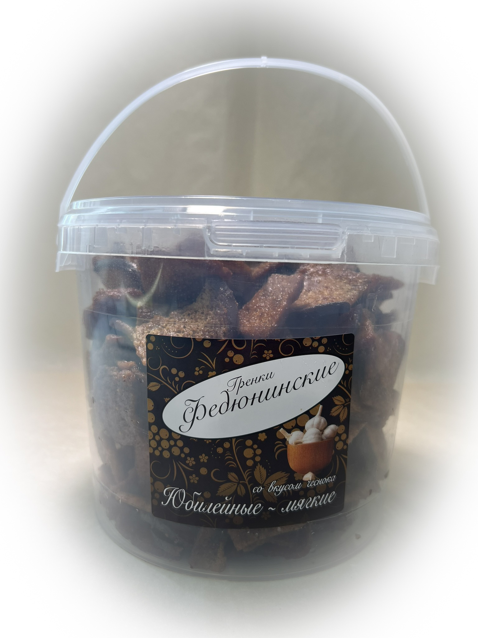 Гренки "ФЕДЮНИНСКИЕ" "Чеснок" (ведро 900 гр.) в Томске