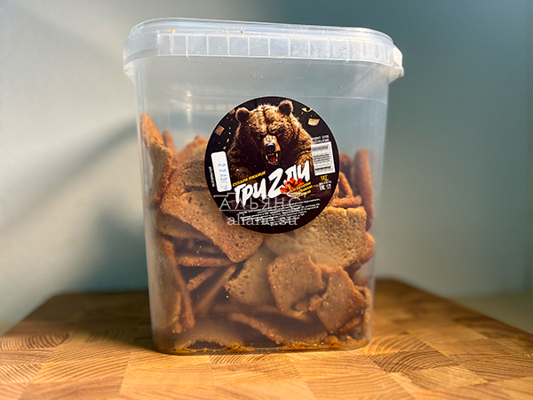 Ведро Ржаные гренки со вкусом Крылышки Барбекю (1 кг) в Томске