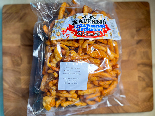 Жареный сыр "ВКУСНЯШКА" со вкусом пармезан (500 гр) в Томске