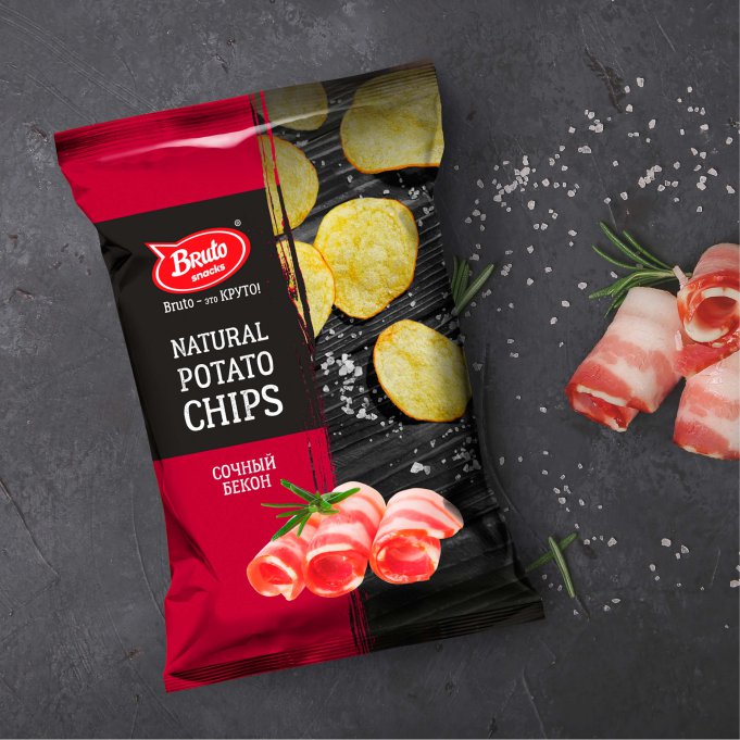 Картофель «Бруто» со вкусом бекона 130 гр. в Томске