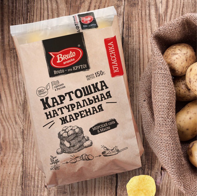 Картофель «Бруто» с солью 130 гр. в Томске