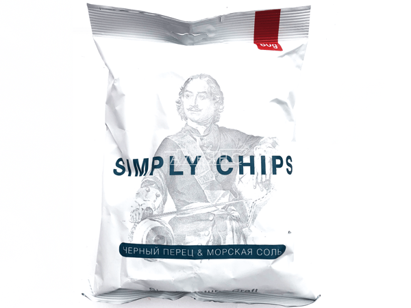 Картофельные чипсы "Simple chips" Морская соль и черный перец 80 гр. в Томске